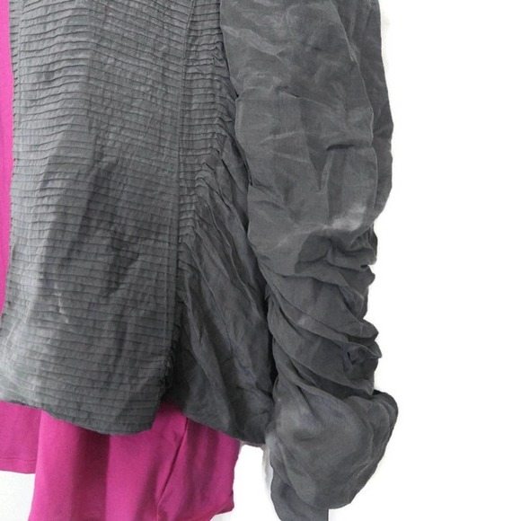 Eileen Fisher 100% Silk Open Front Cardigan - Picture 2 of 8